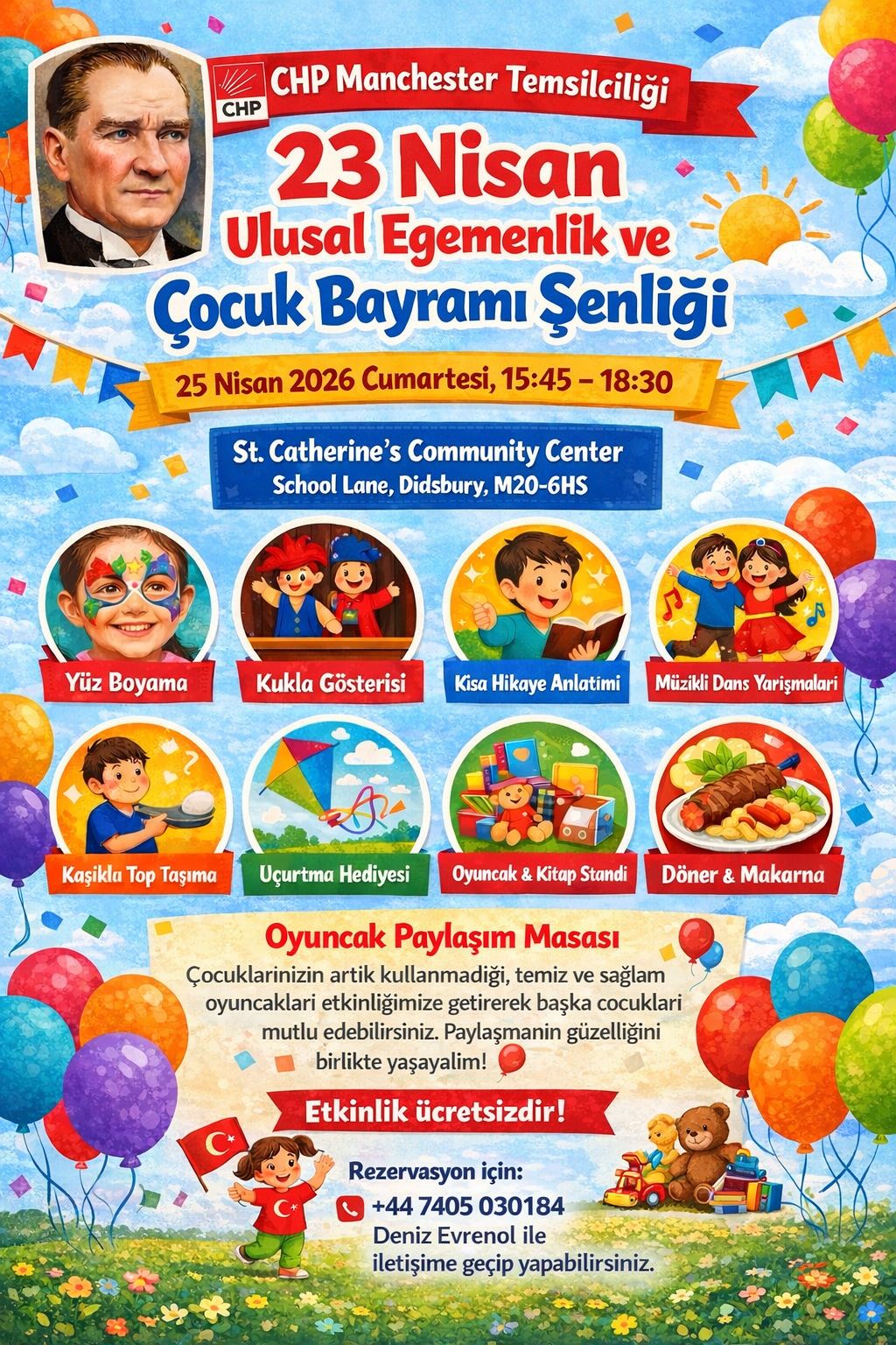 🇹🇷 23 Nisan Ulusal Egemenlik ve Çocuk Bayramı Etkinliği 🎈